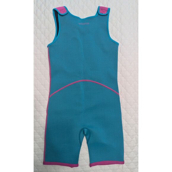 🩱 Goldfin Girls One-Piece Swimsuit – Size 10 – Cyan Blue – NEW Without Tags - Picture 5 of 8